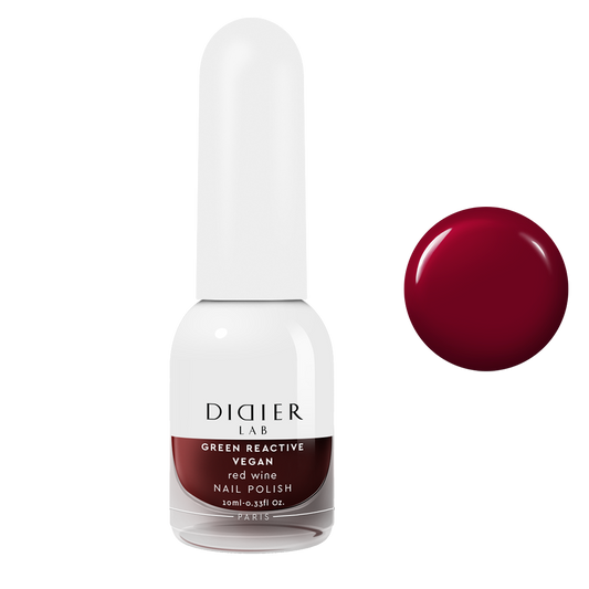Green reactive, veganski lak za nohte "Didier Lab", red wine, 10ml